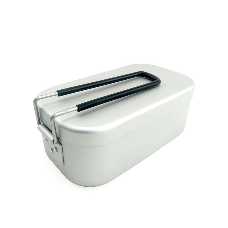 0.8 l/1 l Camping-Aluminium-Lebensmittelbehälter-Aufbewahrungsbox