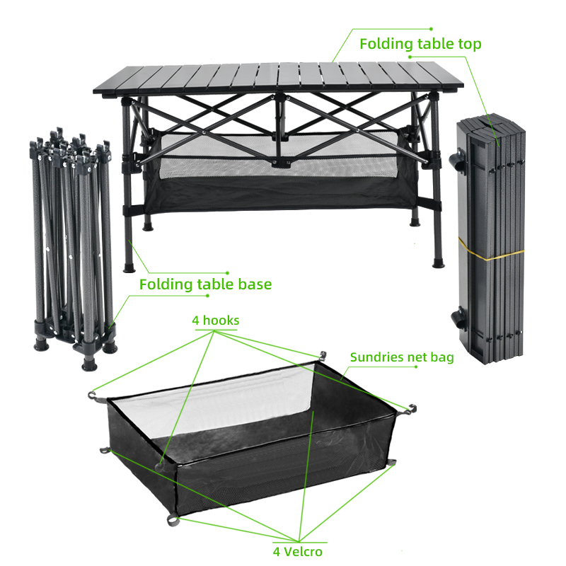 Outdoor-Camping-Klapptisch mit Tragetasche