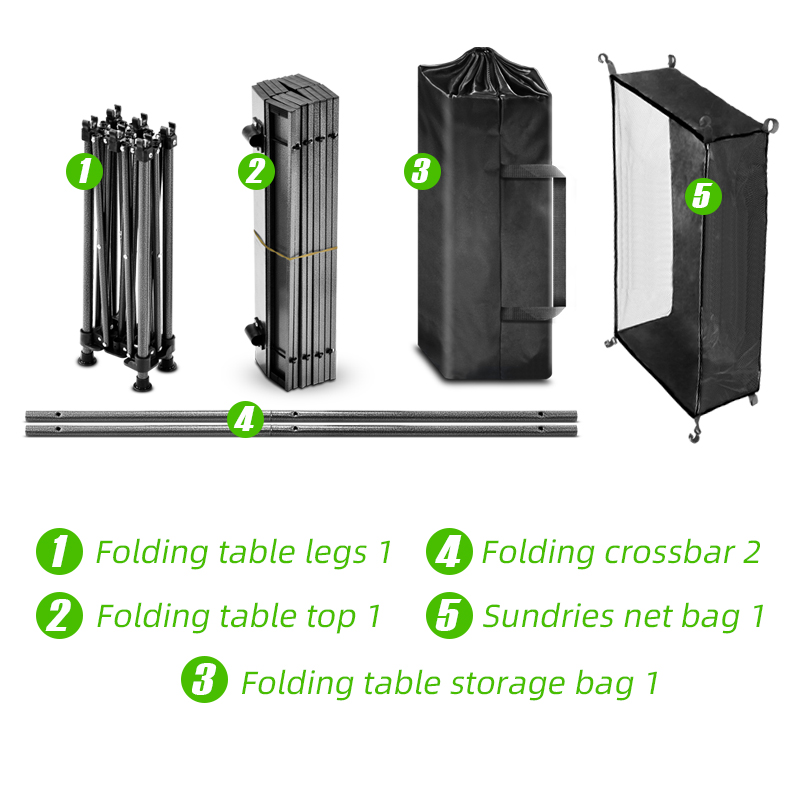 Outdoor-Camping-Klapptisch mit Tragetasche