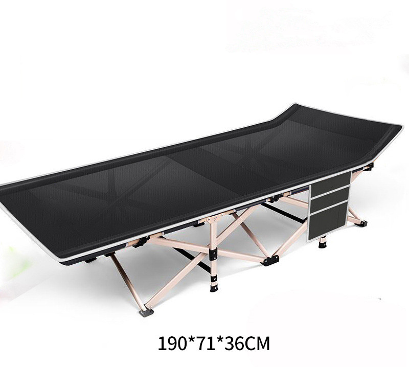 Tragbares, faltbares Campingbett aus Aluminium für den Außenbereich