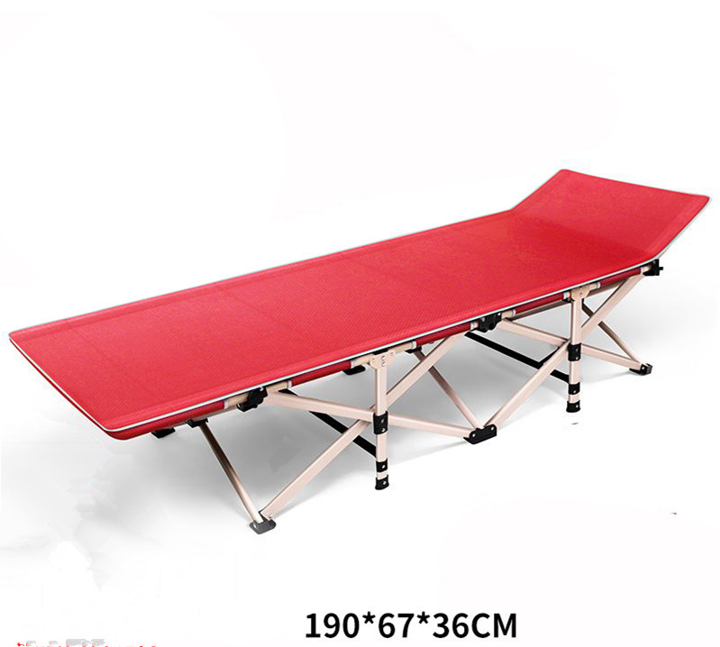 Tragbares, faltbares Campingbett aus Aluminium für den Außenbereich