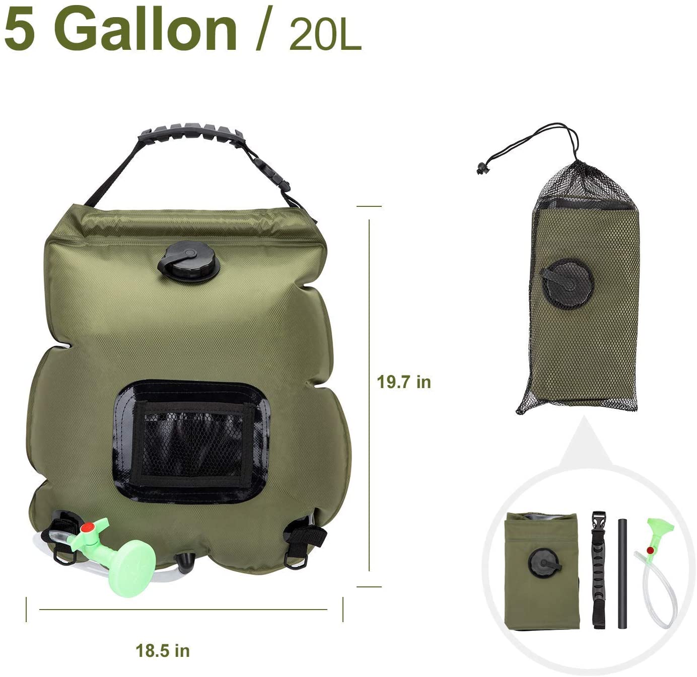 20L Outdoor-Camping-Duschtasche