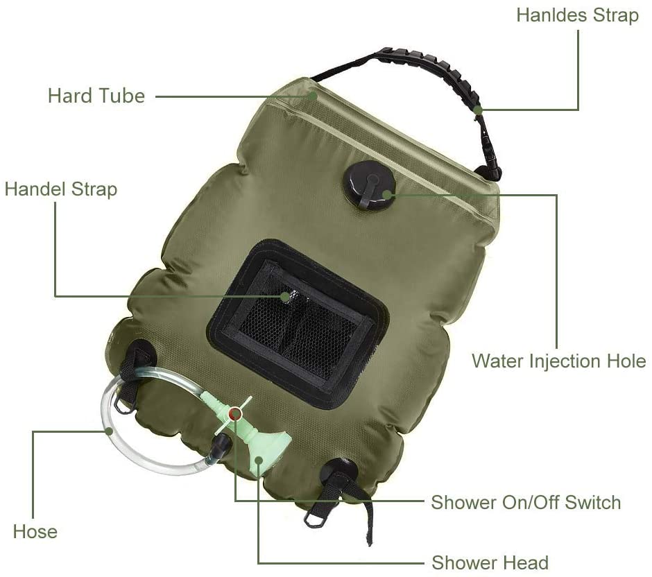 20L Outdoor-Camping-Duschtasche