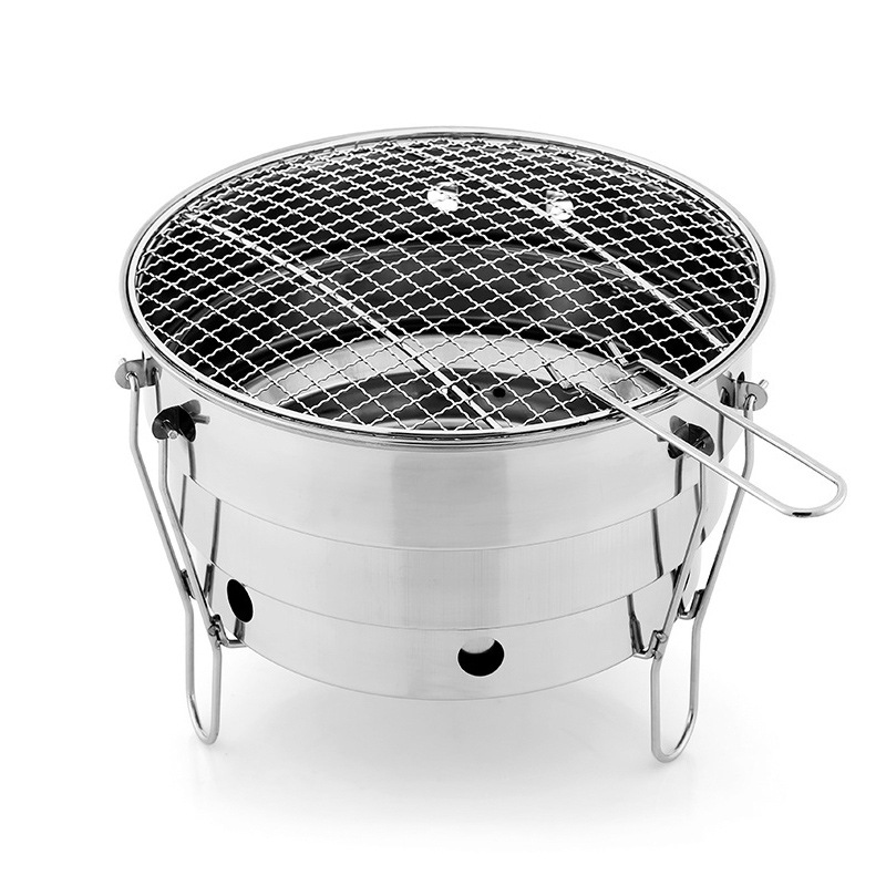 Tragbarer kleiner Camping-Grillofen für den Außenbereich