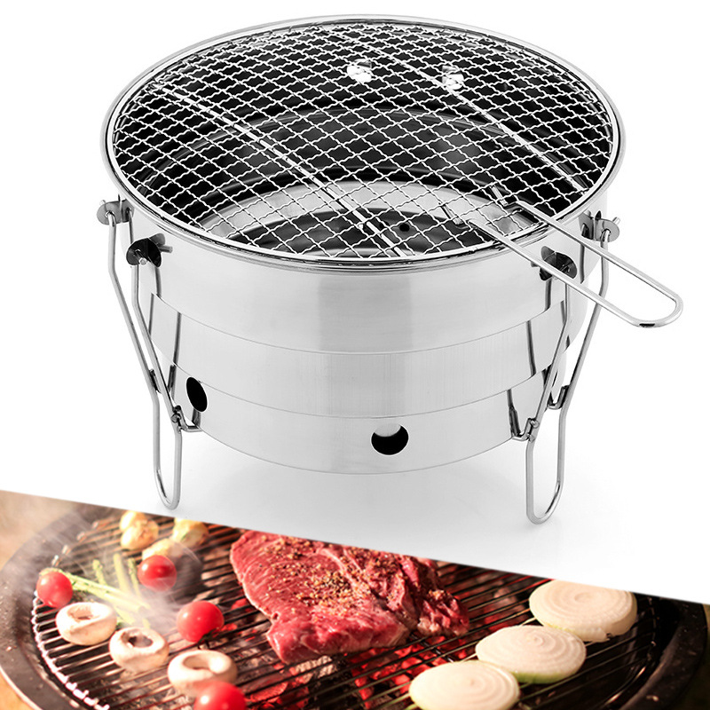 Tragbarer kleiner Camping-Grillofen für den Außenbereich