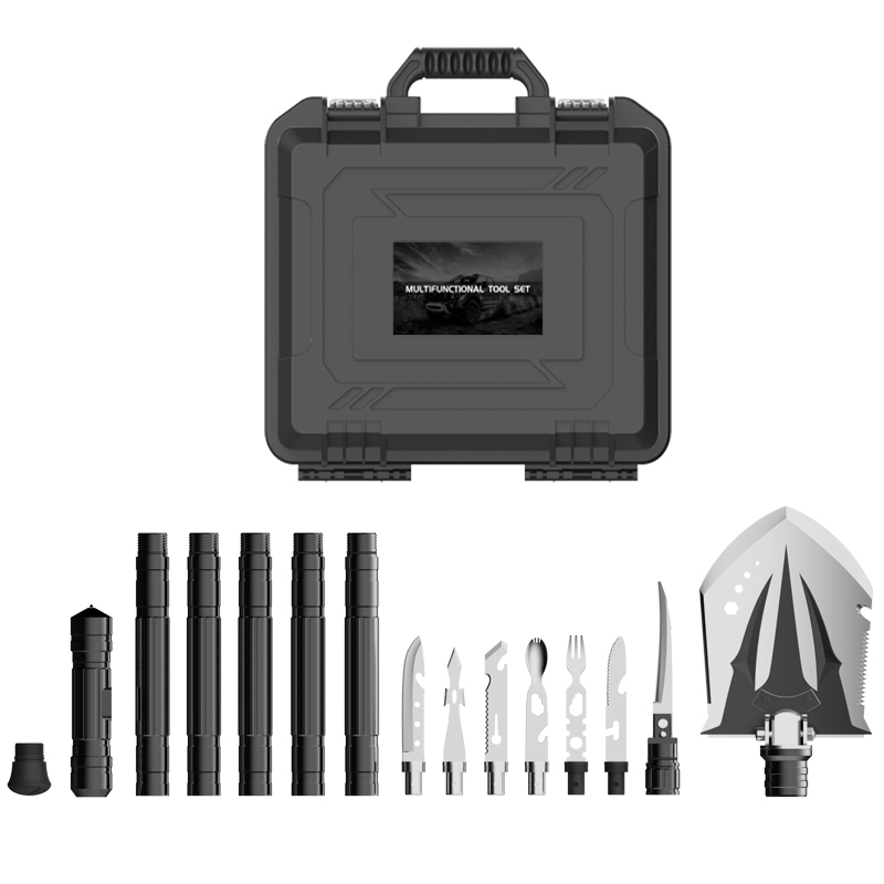 Multifunktionales Schaufel-Werkzeug-Set Trekkingstöcke-Kit