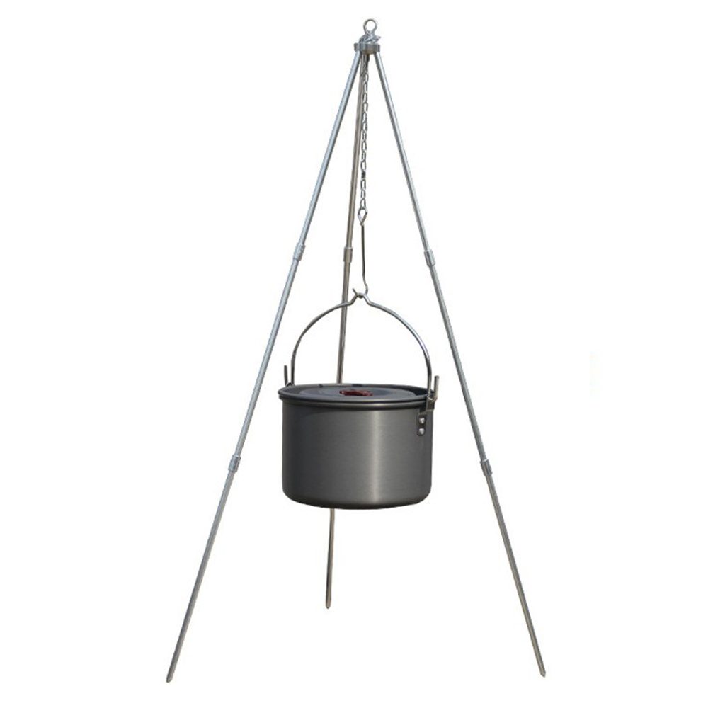 3-teiliges Aluminium-Camping-Kochstativ
