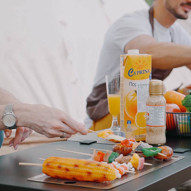 Outdoor-Camping-Küchenstation für Grillabende, Picknicks und Partys