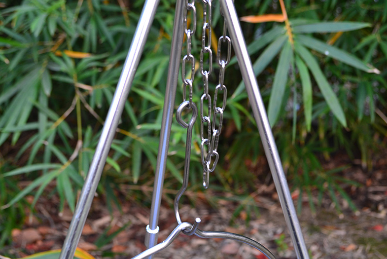 3-teiliges Aluminium-Camping-Kochstativ