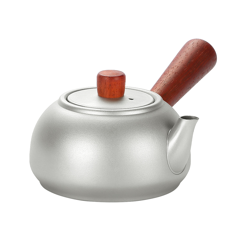 Outdoor-Teekannenset aus Titan mit 1 Teekanne, 1 Teedose und 3 Tassen