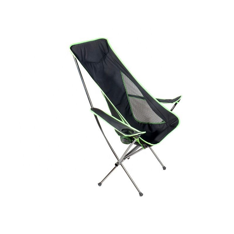 Leicht zu tragender Camping-Klappstuhl aus Aluminiumrohr mit Armlehne