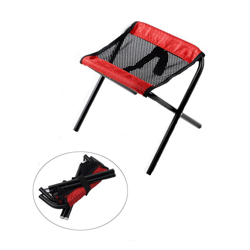 Tragbarer Angelstuhl für den Außenbereich, bunt, für Camping und Strand, Klappstuhl