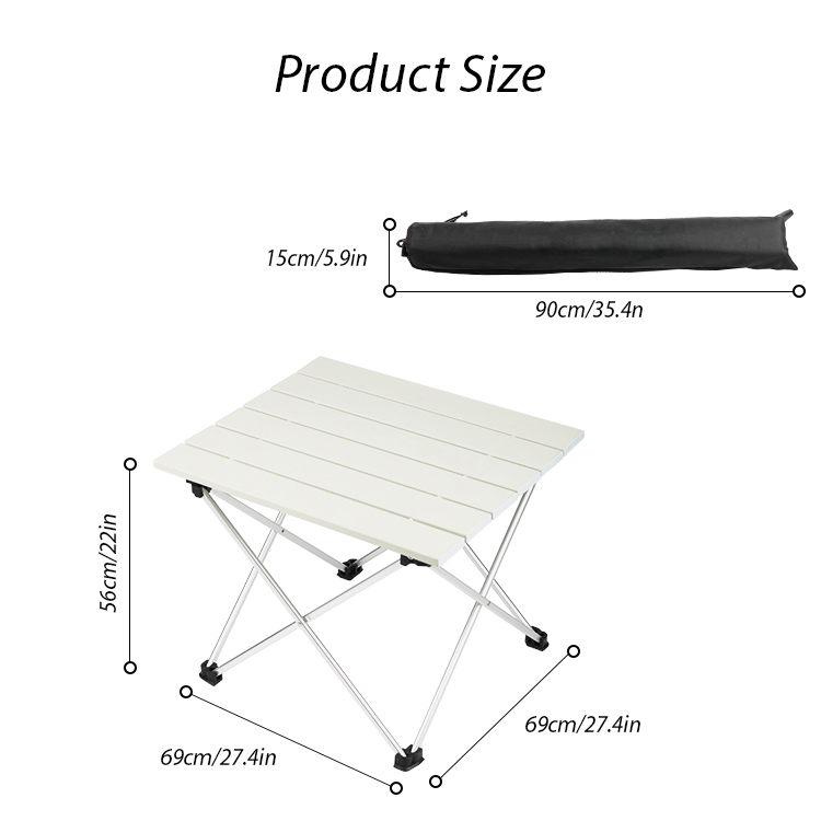 Picknick-Koch-Klapp-Campingtisch aus Aluminium