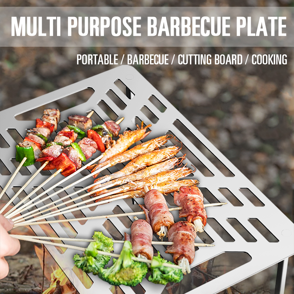 Kleine tragbare Camping-Grillplatte