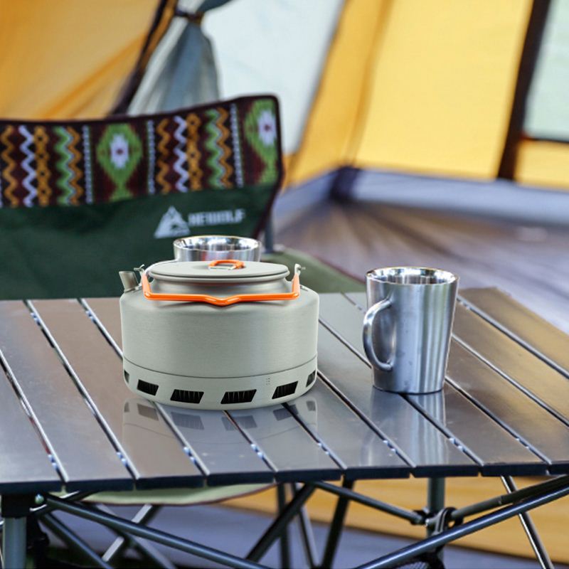 1.5 l Camping-Picknick-Wasserkocher - Kaffee-/Teekanne aus Aluminium