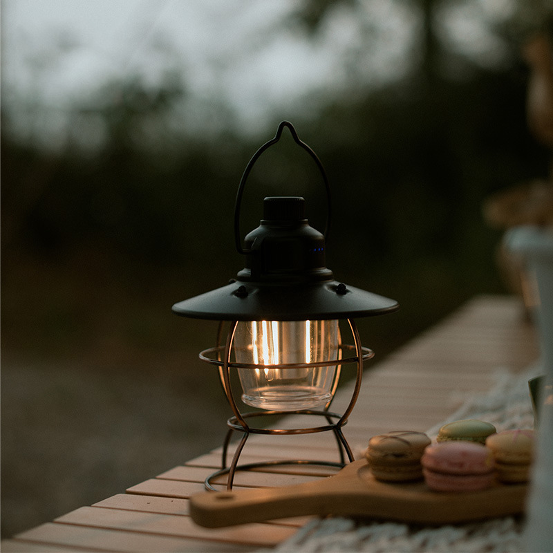 Tragbare Solar-Lade-LED-Campinglaterne für den Außenbereich