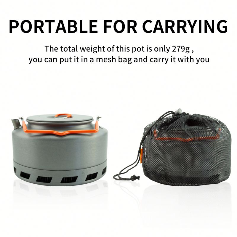 1.5 l Camping-Picknick-Wasserkocher - Kaffee-/Teekanne aus Aluminium