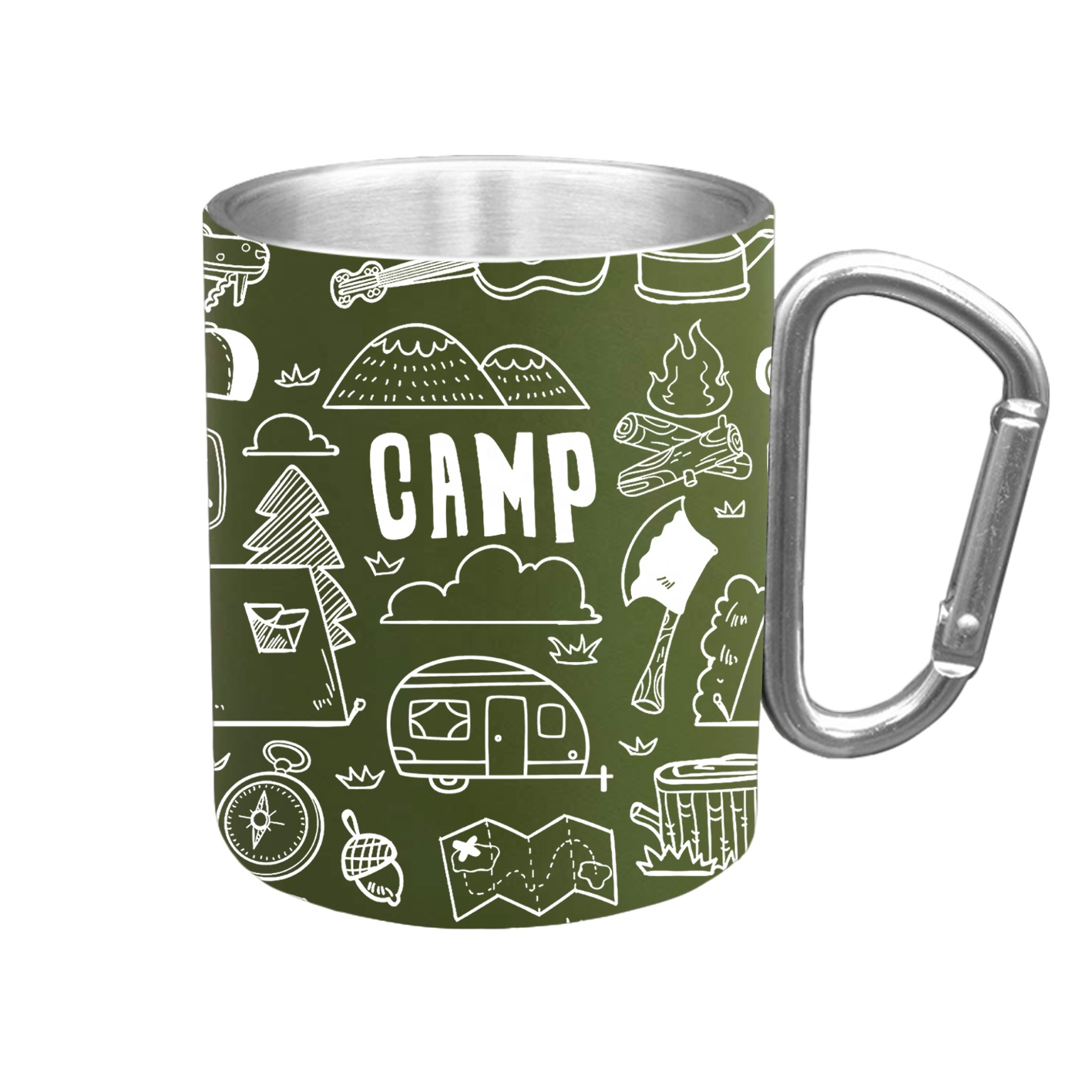 450ml Edelstahl Doppelwand Kaffeetasse für Outdoor Camping