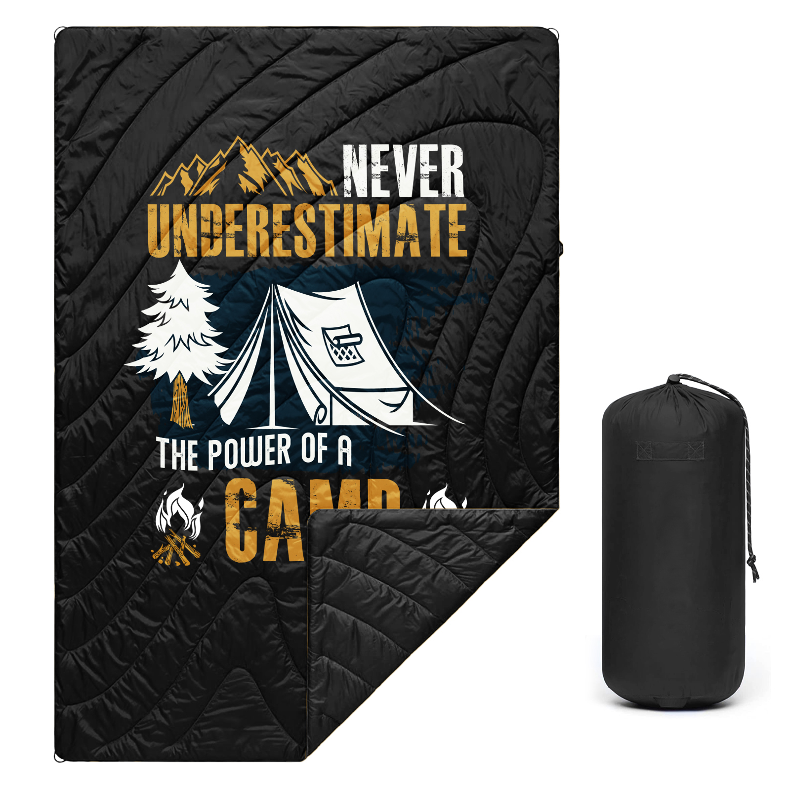 Warme Outdoor-Campingdecke für unterwegs – Wandern, Angeln und Jagen