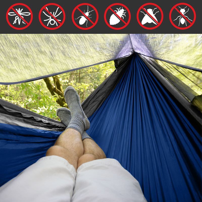 Outdoor Moskitonetz und Regen Fliegen Baldachin Set - Swing Camping Hängematte