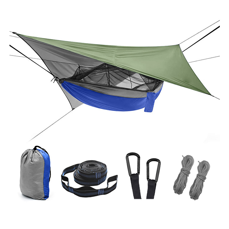 Outdoor Moskitonetz und Regen Fliegen Baldachin Set - Swing Camping Hängematte