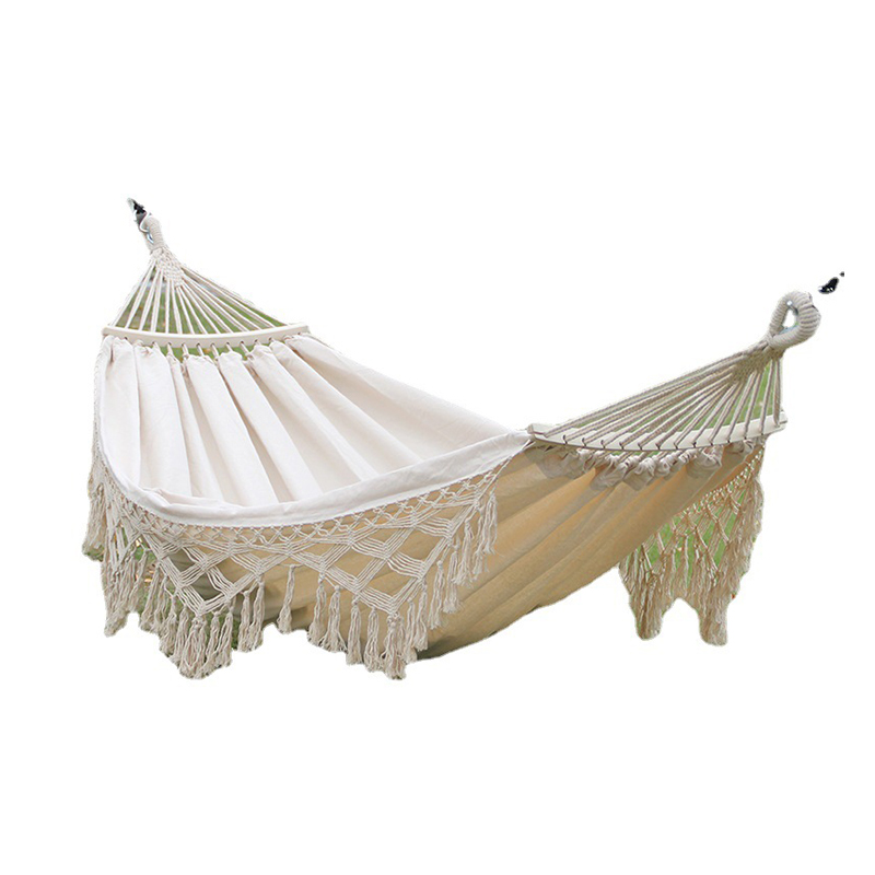 Outdoor Indoor Fringe Hängematten Camping Schaukel Hängematten mit Quasten