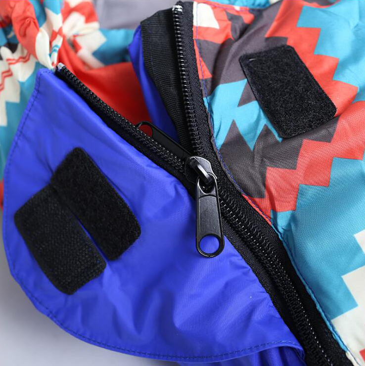Flauschiger Schlafsack aus Entendaunen 1500 g für Camping- und Wandertouren im Winter