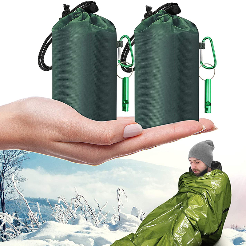 Outdoor-Schlafsack und Mylar-Decken Survival-Paket