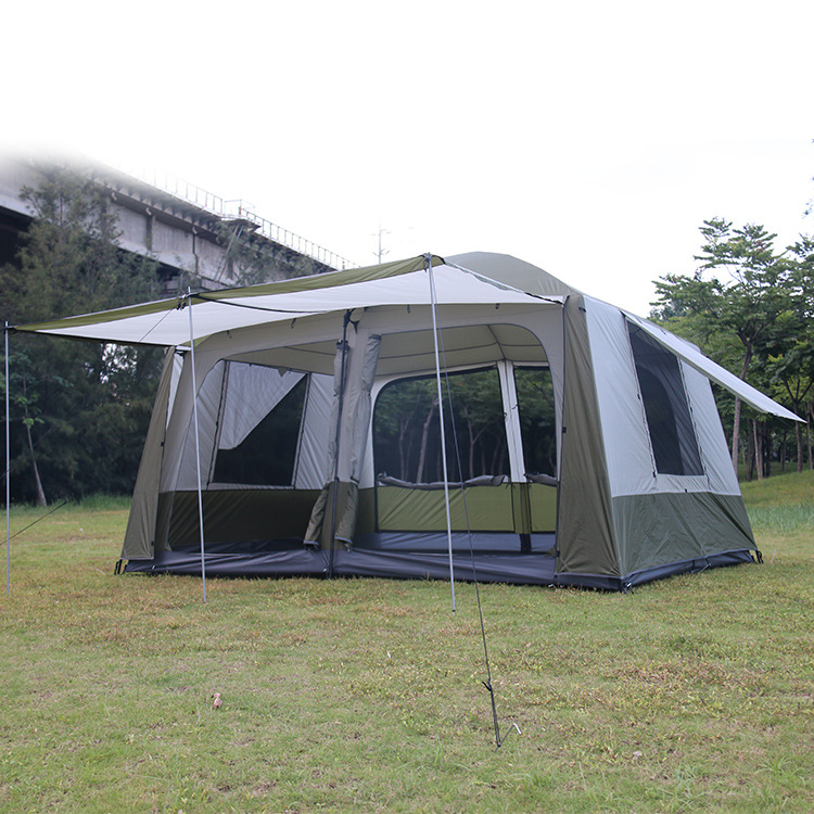Großes Familien-Kuppelzelt für Camping im Freien