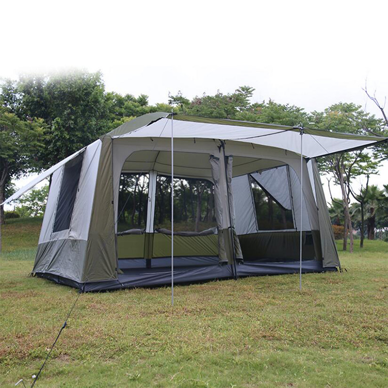 Großes Familien-Kuppelzelt für Camping im Freien