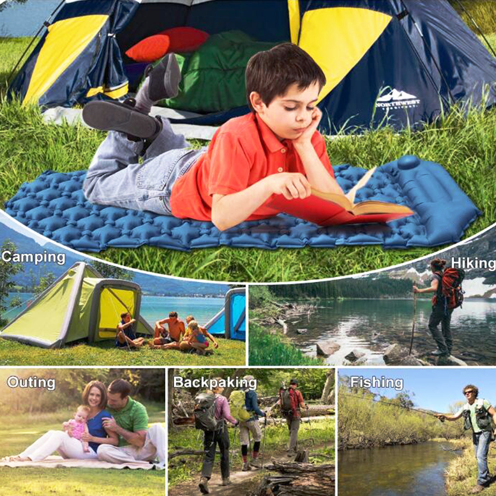 Outdoor Camping Schlafen Luftmatratze Bett mit Kissen