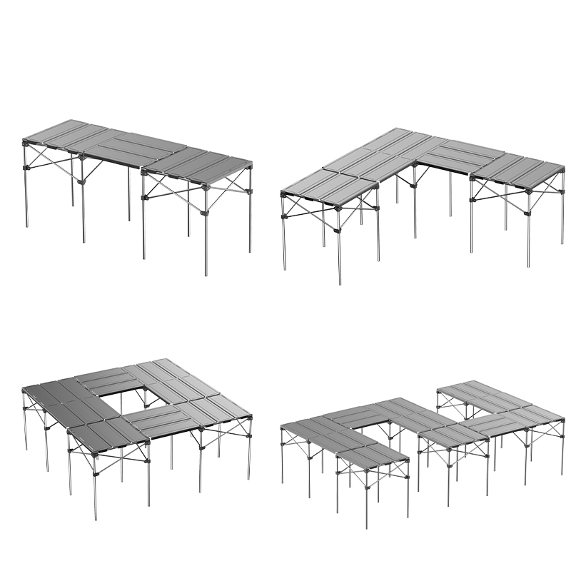 Klappbarer Campingtisch aus Aluminium