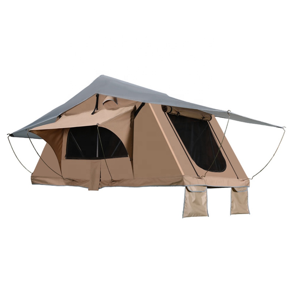 Outdoor-Dachzelt aus weichem Material fürs Auto – viel Platz und schnelles Öffnen