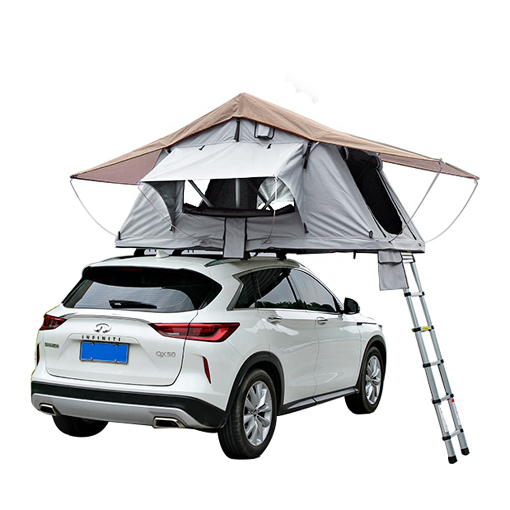 Outdoor-Dachzelt aus weichem Material fürs Auto – viel Platz und schnelles Öffnen