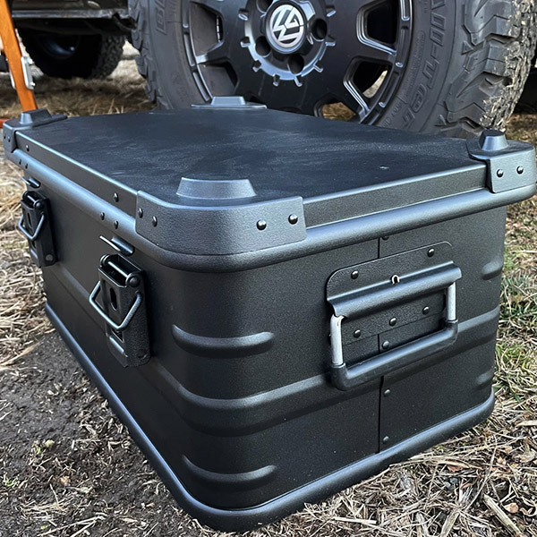 Aufbewahrungsbehälter, -boxen und -koffer aus Aluminium fürs Camping