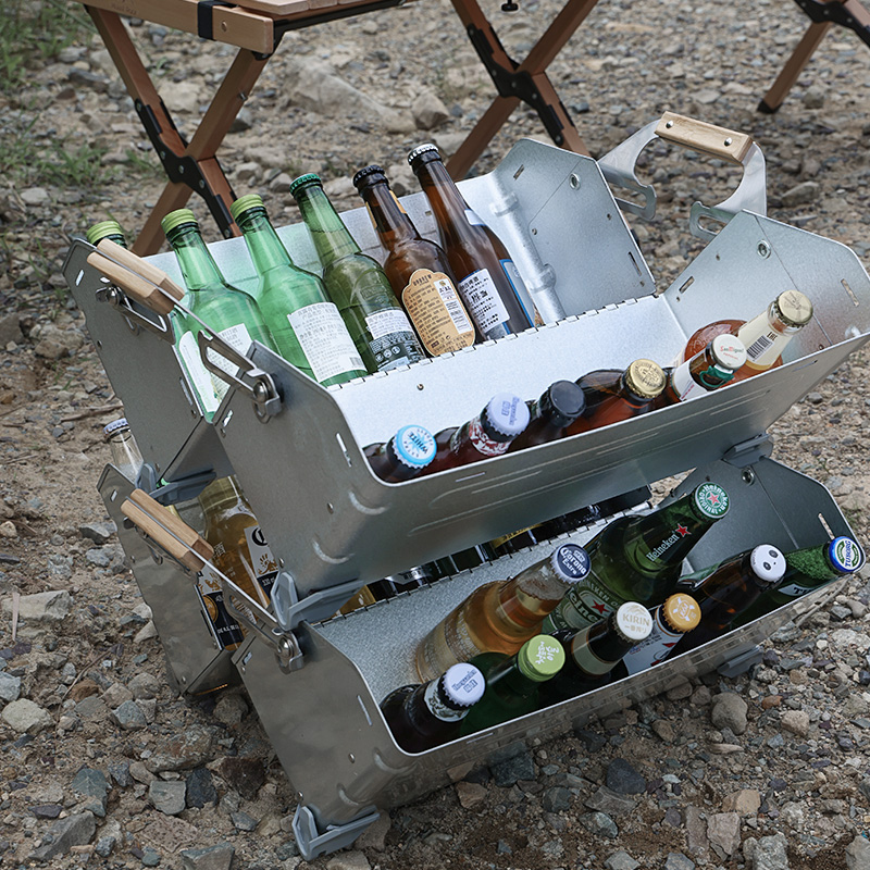25L Faltbare Camping-Aufbewahrungsbox für den Außenbereich, offene Box