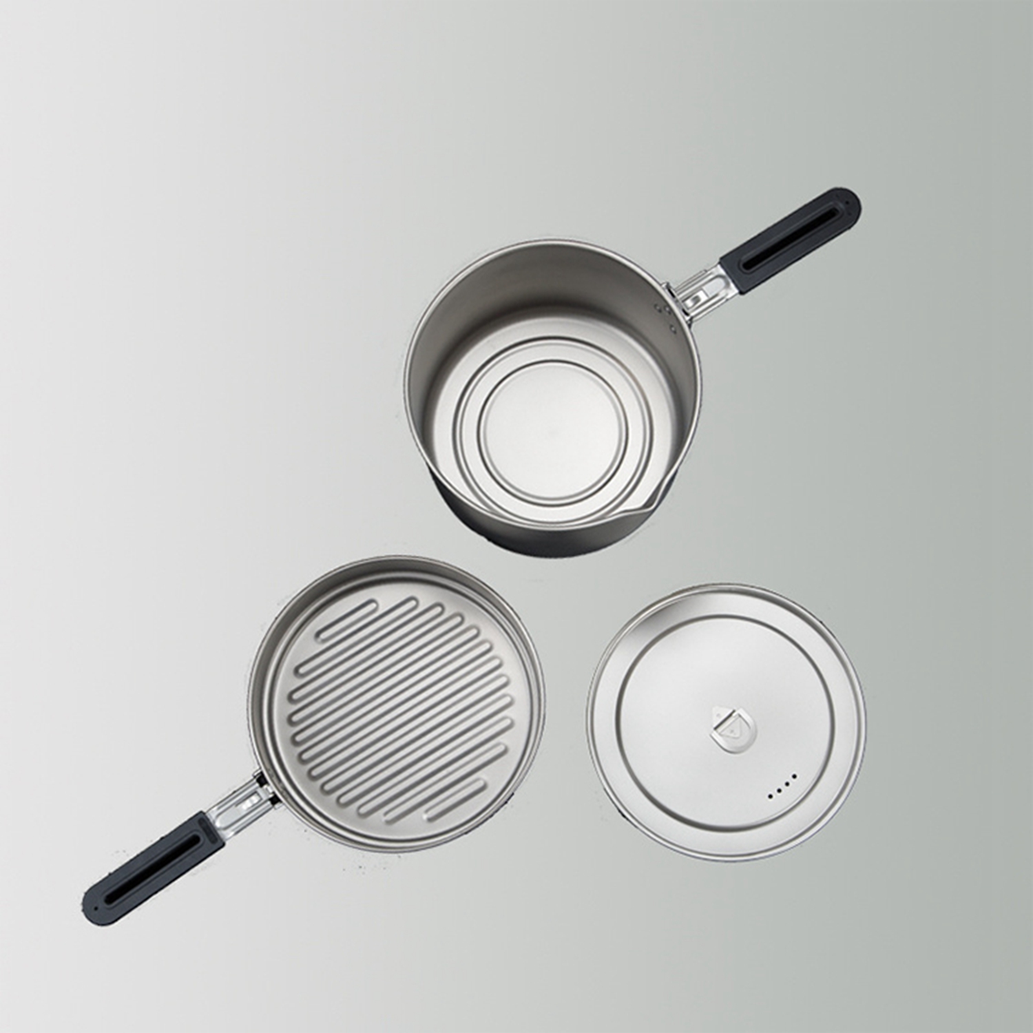 Titan-Camping-Kochgeschirr-Sets - Outdoor-Kochtöpfe, Bratpfannen