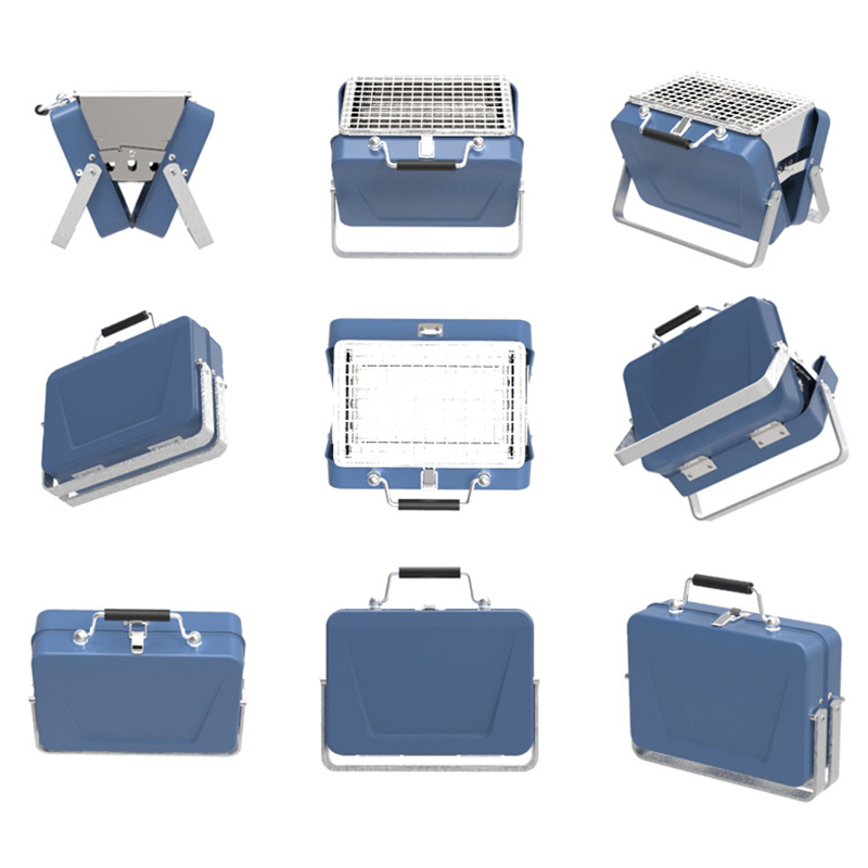Mini Notebook Faltbarer Camping Holzkohlegrill