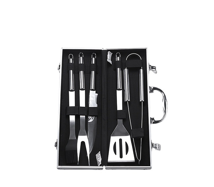 26-teiliges BBQ-Grillbesteck-Set aus Edelstahl