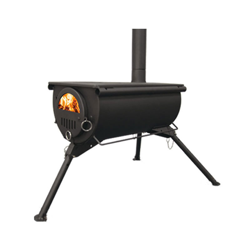 Tragbarer Holzofen für Zelte mit verstellbarem Kamin