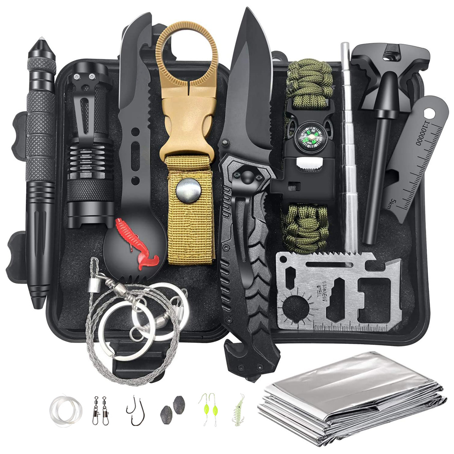Camping Outdoor Taschen Notfall Survival Kit Outdoor
