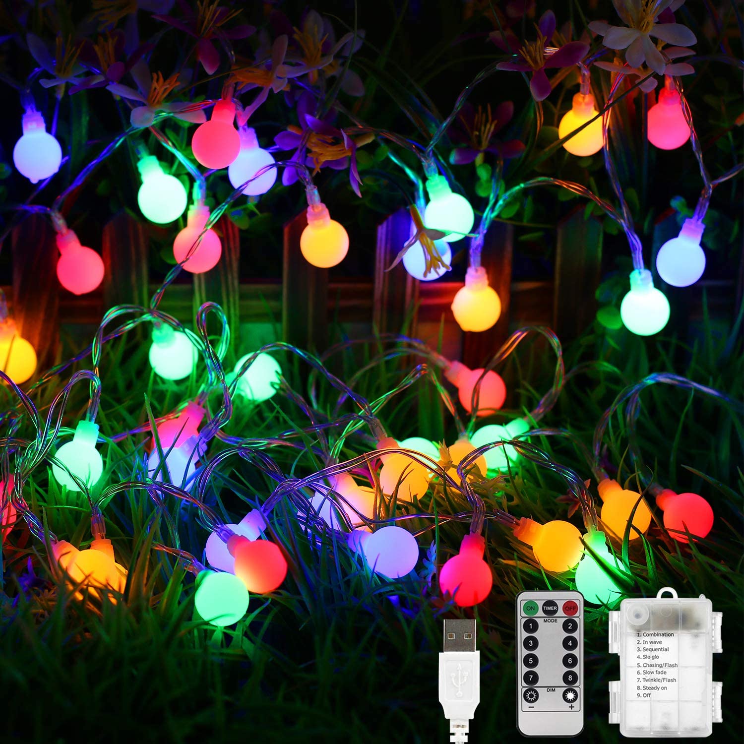 Runde Glühbirne Licht USB LED Camping Lichterkette
