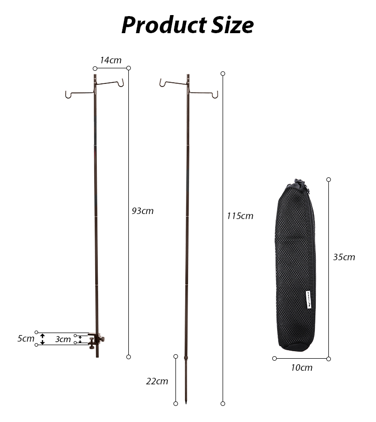 Aluminium Legierung Licht Halter Camping Klapp Licht Lampe