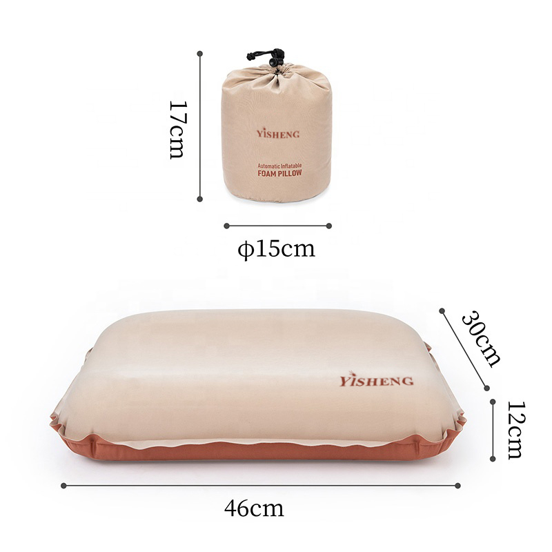 Faltbares, selbstaufblasendes Memory Foam-Kissen für den Außenbereich