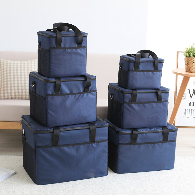 Große Kühltasche für Getränke im Camping-Stil, isolierte, wasserdichte Picknicktasche