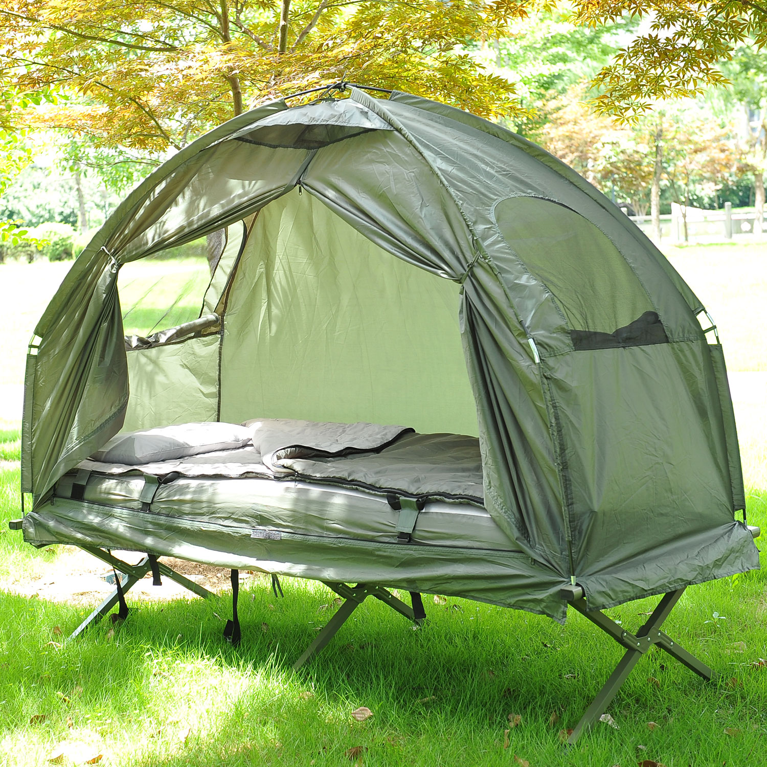 Klappbares Campingbettzelt für den Außenbereich