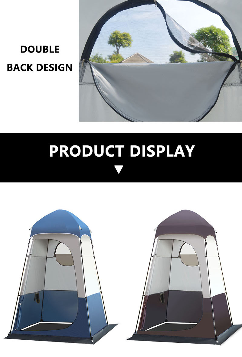 Automatisches Camping-Duschzelt und Toilettenunterstand für den Außenbereich