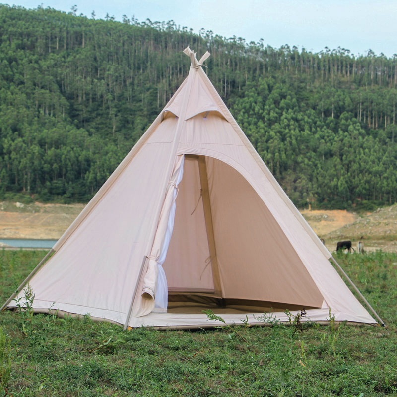 Pyramid Campingzelt - Familienzelt aus Baumwoll-Canvas
