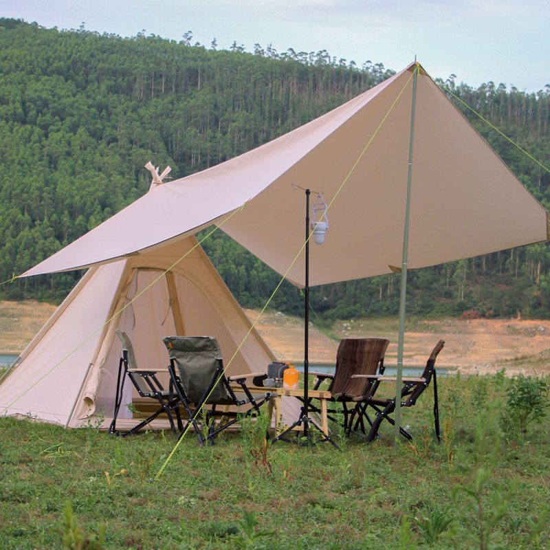 Pyramid Campingzelt - Familienzelt aus Baumwoll-Canvas