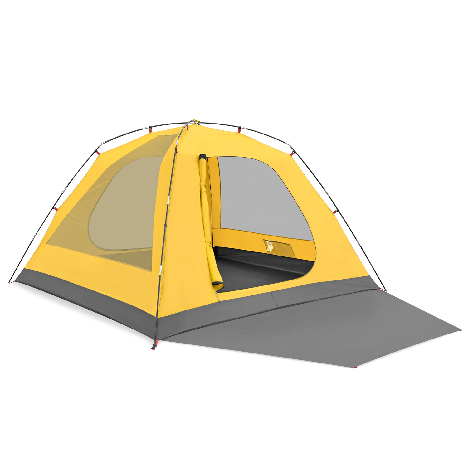 Tragbares automatisches Campingzelt für den Außenbereich mit 2 Türen und Kuppelzelt für 4 Personen